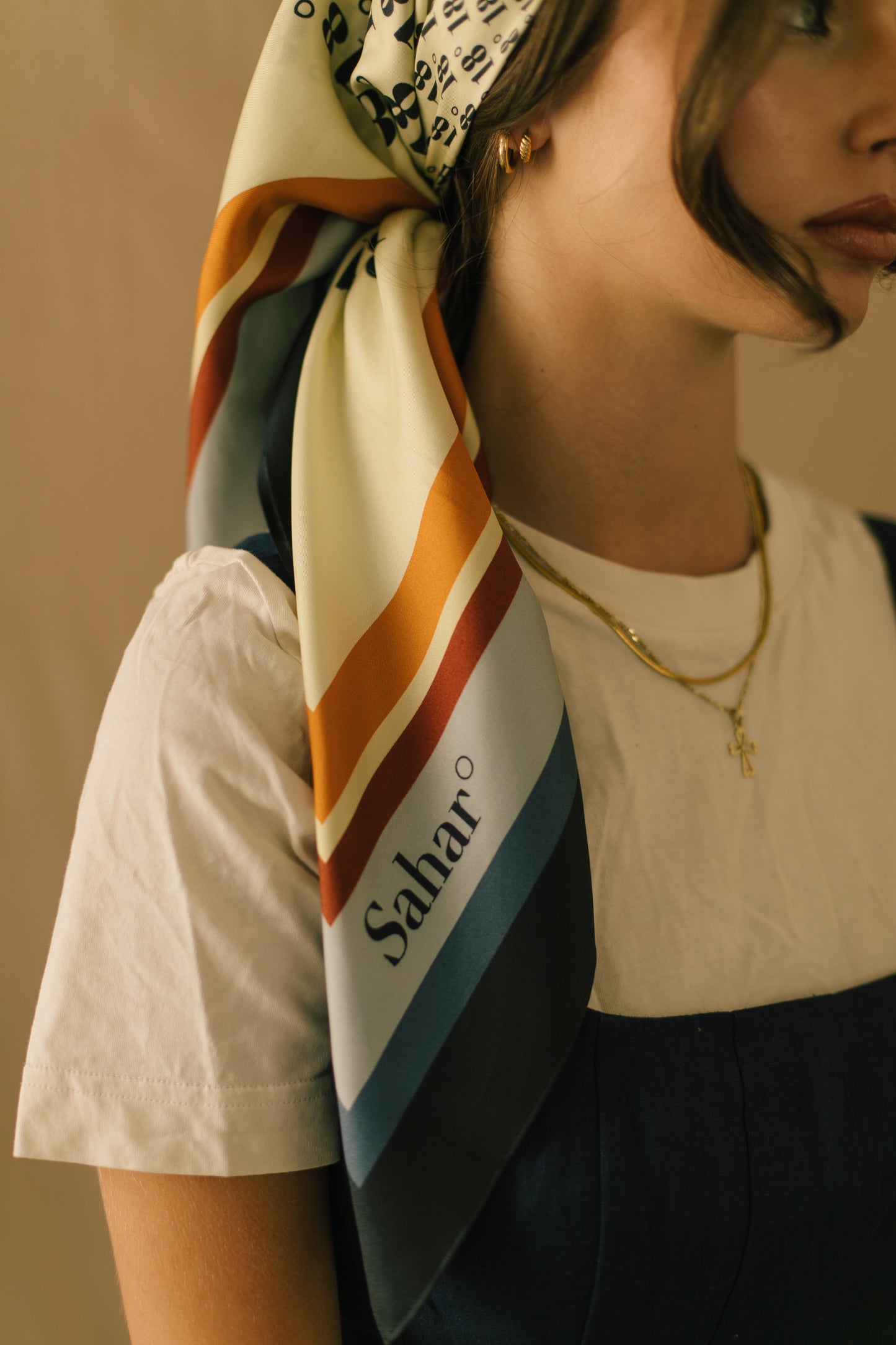 Sahar 18° Silk Scarf in Dawn *Low Stock*