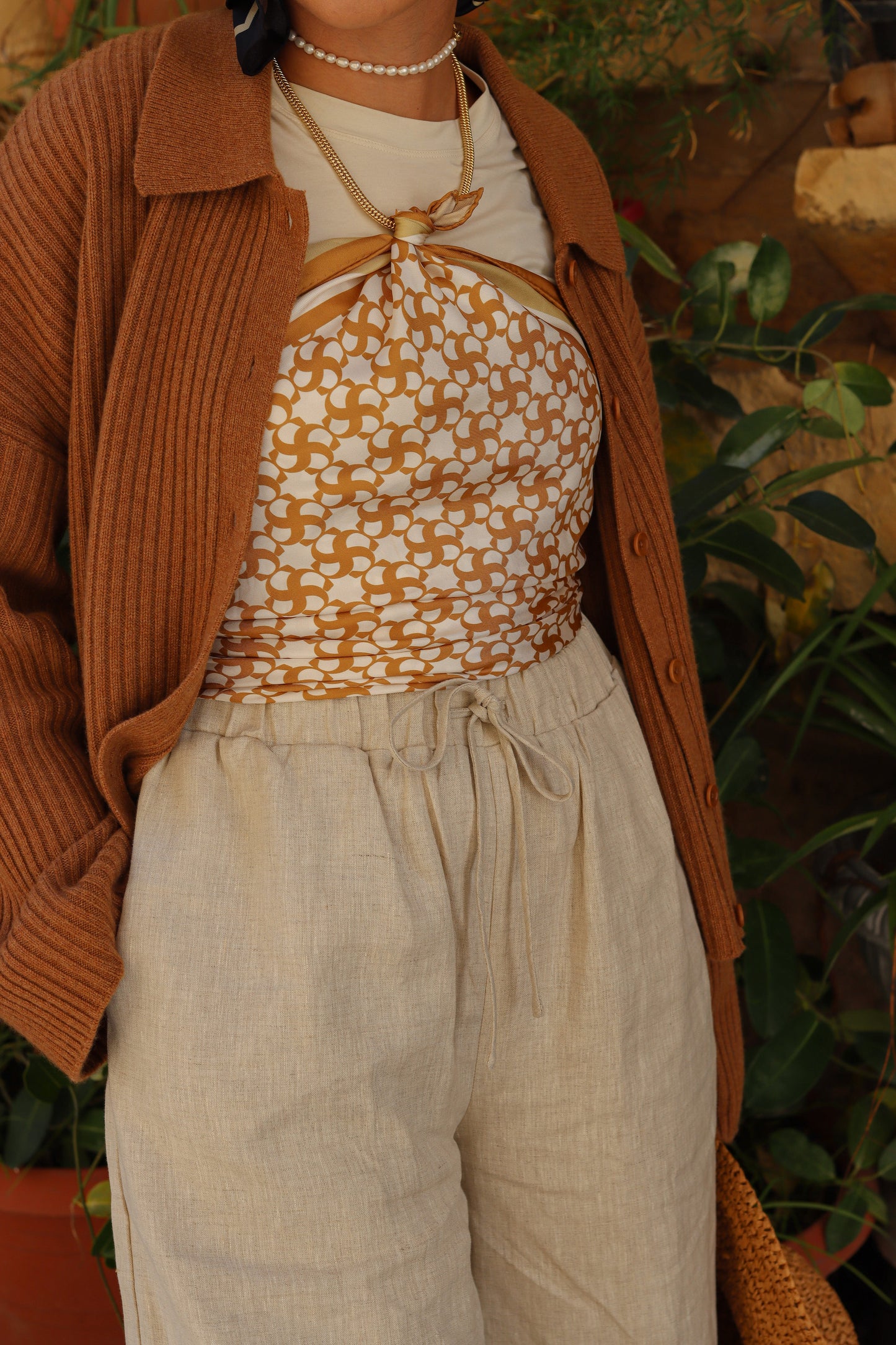 S Monogram in Beige